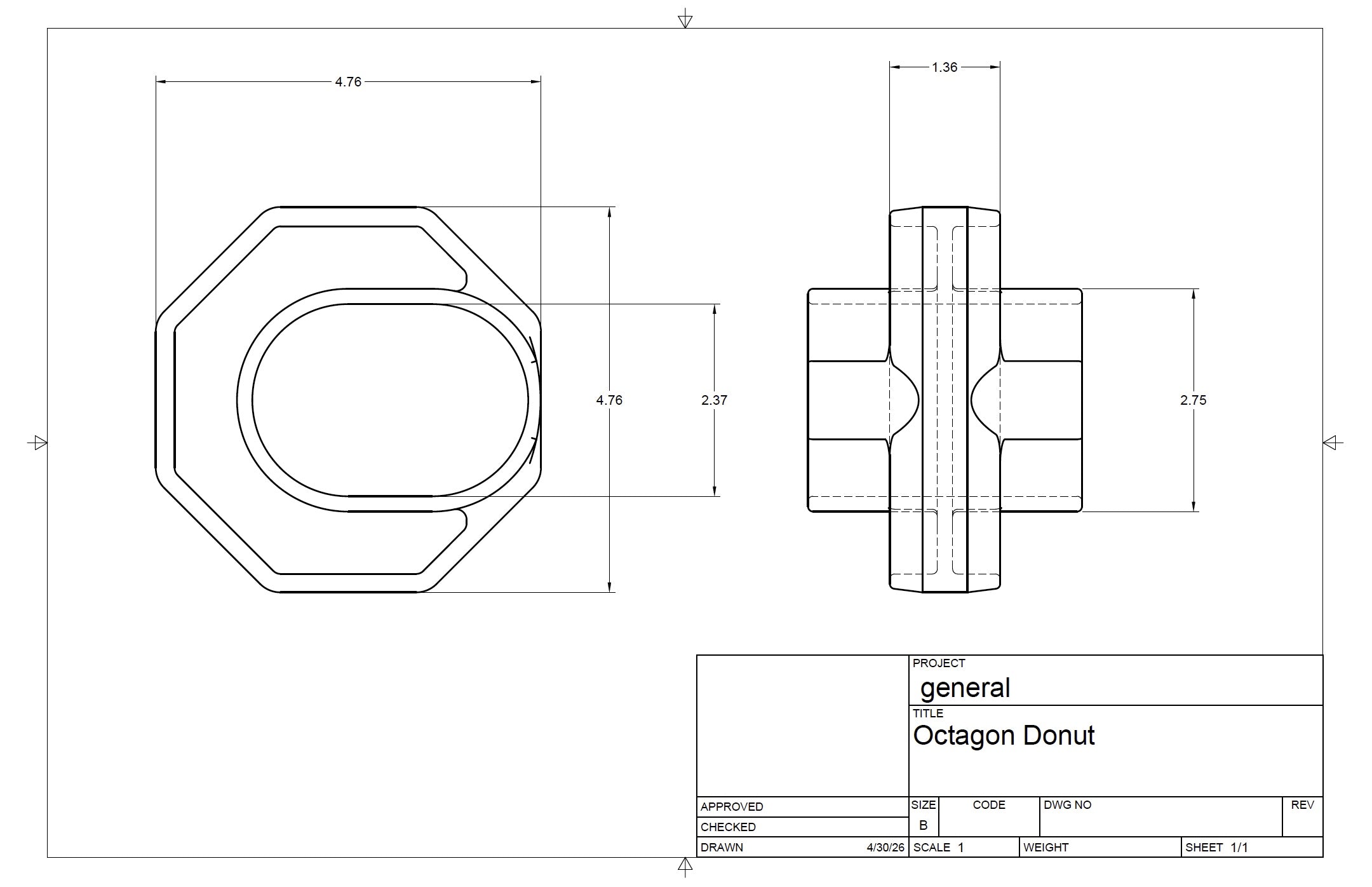 Octogon Fence donut pallet (1600) FREE FREIGHT