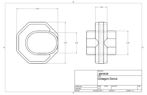 Octogon Fence Donut (100)